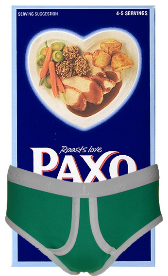 Paxo in underwear