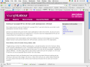 Jo Swinson news story on Young Labour website